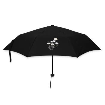 Batterie, batterie, batterie, batterie - Parapluie standard - noir - Devant