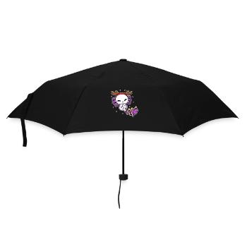 AXOLOTL CHRISTMAS DESIGN 2 - Regenschirm (klein) - Schwarz - Vorne