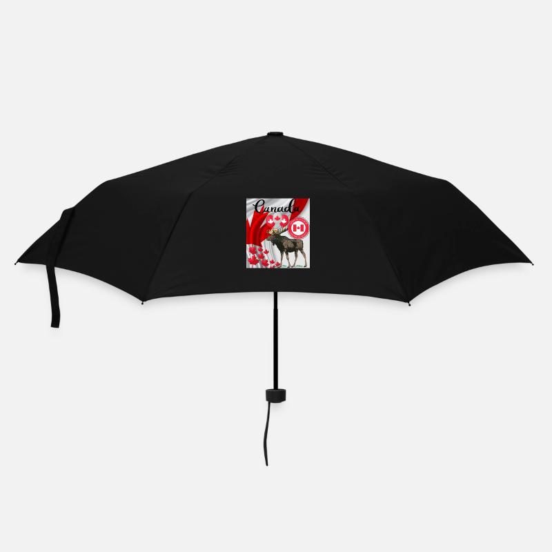 Canada, feuille d’érable. - Parapluie standard - noir