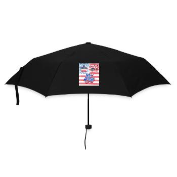 USA, étoiles et ceintures - Parapluie standard - noir - Devant