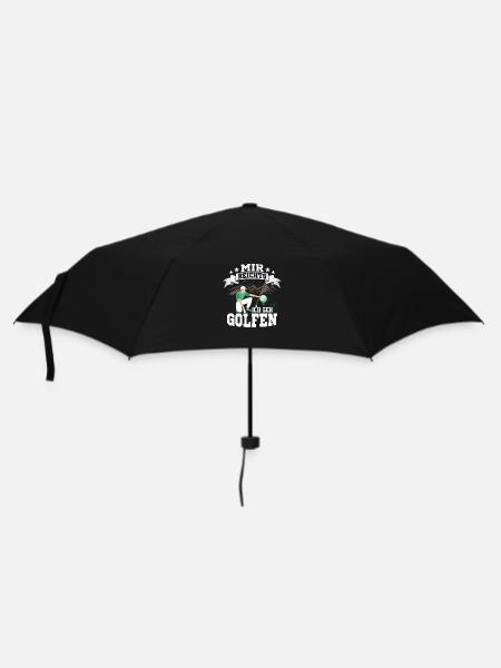 Mir reichts Ich geh golfen Golfspieler Golfer - Regenschirm (klein) - Schwarz