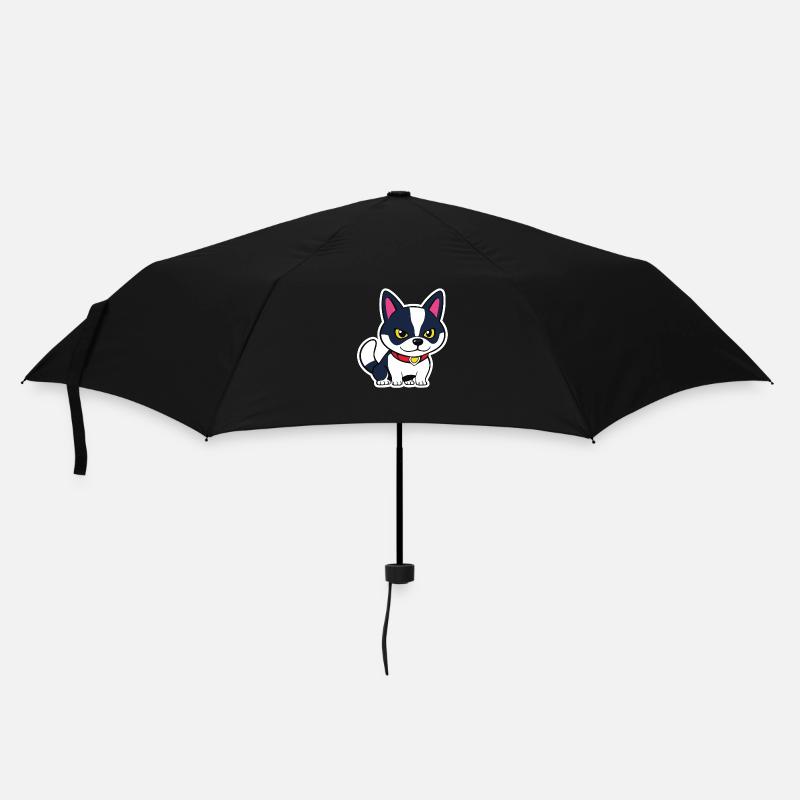 Little Dog Outlined - Umbrella (small) - black