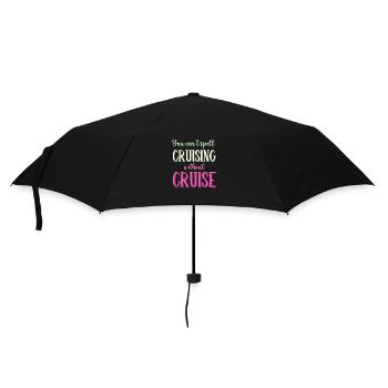 Sie können Cruising nicht ohne Kreuzfahrt buchstabieren - Regenschirm (klein) - Schwarz - Vorne
