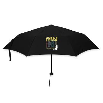 Vintage 1993 Cat sunset - Umbrella (small) - black - Front