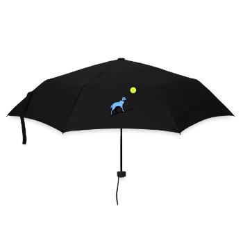 wolf mond - Regenschirm (klein) - Schwarz - Vorne