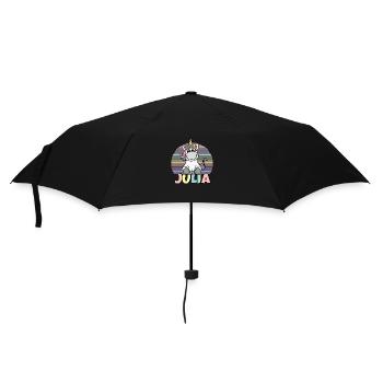 Nom de la licorne Julia - Parapluie standard - noir - Devant