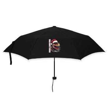 T-Rex Noël Père Noël chapeau Joyeux Noël - Parapluie standard - noir - Devant