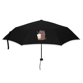 chat mignon - Parapluie standard - noir - Devant