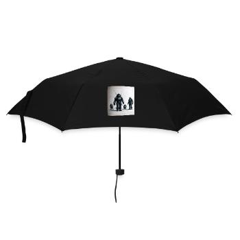 Vintage Robot Comic - Umbrella (small) - black - Front