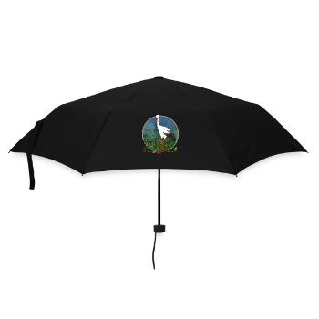 Oiseau cigogne - Parapluie standard - noir - Devant