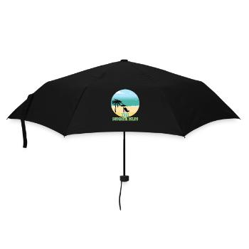 Die Inseln, Sommer - Regenschirm (klein) - Schwarz - Vorne