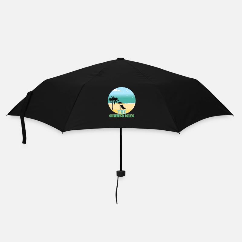 Die Inseln, Sommer - Regenschirm (klein) - Schwarz