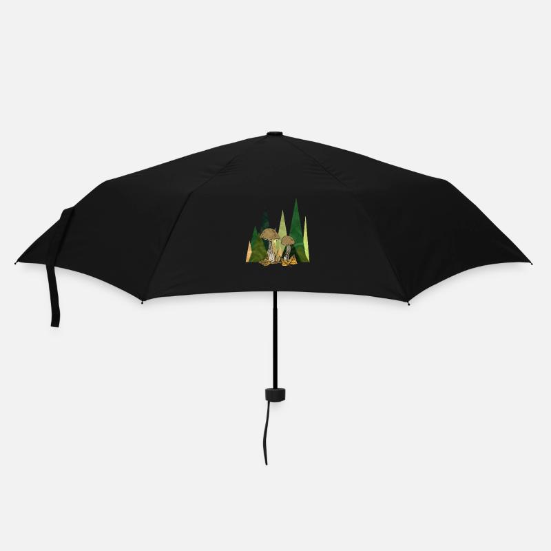 Pilze - Regenschirm (klein) - Schwarz