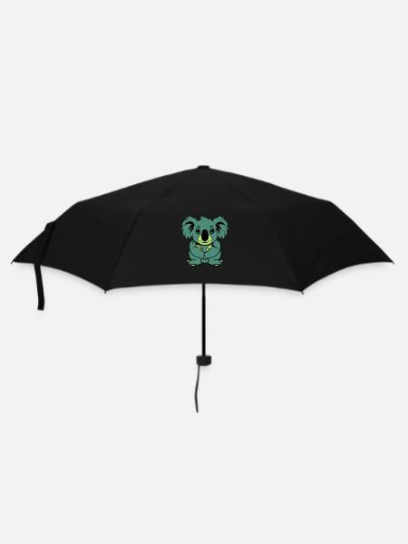 koalabär comic tier - Regenschirm (klein) - Schwarz
