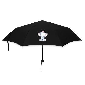 Mignon bébé éléphant - Parapluie standard - noir - Devant