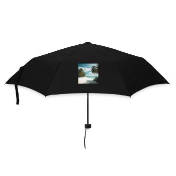 Plage de rêve - Parapluie standard - noir - Devant