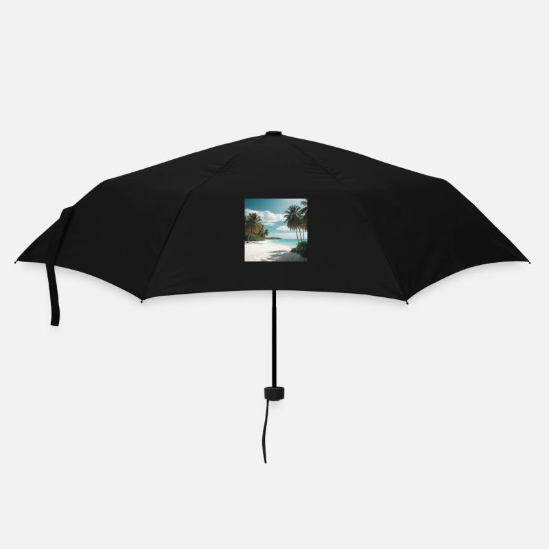 Traumstrand - Regenschirm (klein) - Schwarz