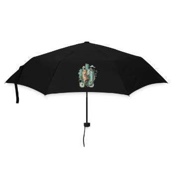 Stadt-Entdecker - Regenschirm (klein) - Schwarz - Vorne