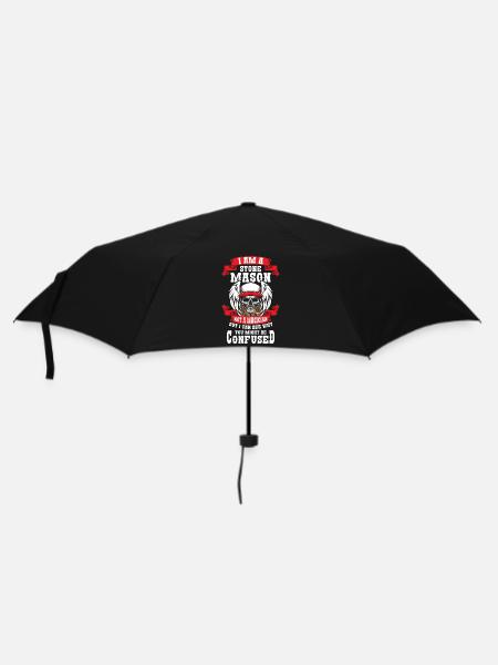 Steinmetz Zunft Meister - Regenschirm (klein) - Schwarz