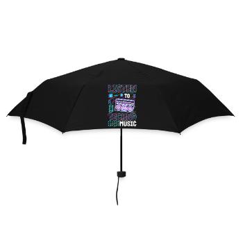 Rave House Music Dj - Umbrella (small) - black - Front