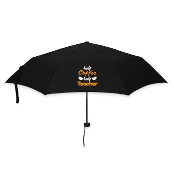 Moitié café Moitié professeur Drôle d’enseignement Humour - Parapluie standard - noir - Devant