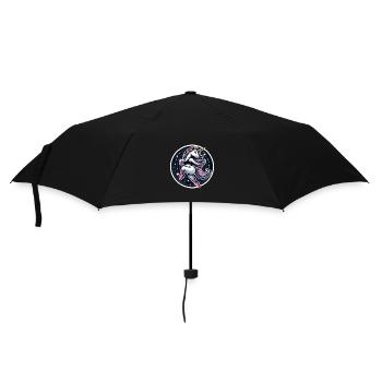 Einhorn Tanz - Regenschirm (klein) - Schwarz - Vorne