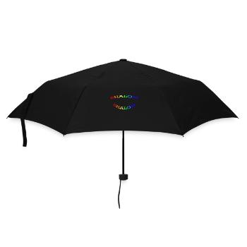 SHALOM ARC-EN-CIEL - 2 COURBES - Parapluie standard - noir - Devant