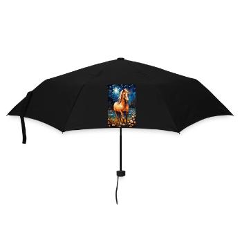 Cheval - Parapluie standard - noir - Devant