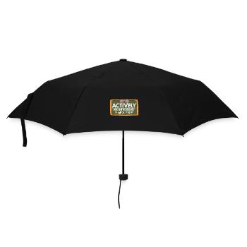 Test Day Actively Monitoring Funny Teacher - Regenschirm (klein) - Schwarz - Vorne
