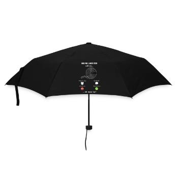 Meine Lakritze ruft an - ich muss los - Spruch - Regenschirm (klein) - Schwarz - Vorne