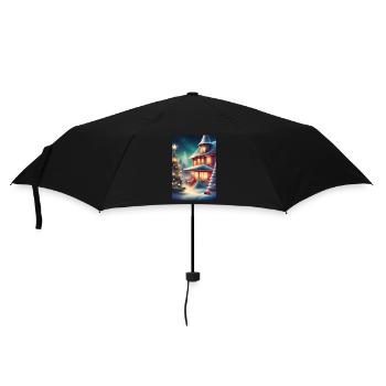 Merveilleuse période de Noël - Parapluie standard - noir - Devant