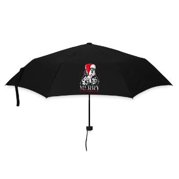 Père Noël American Cocker Spaniel Joyeux Noël Chien - Parapluie standard - noir - Devant