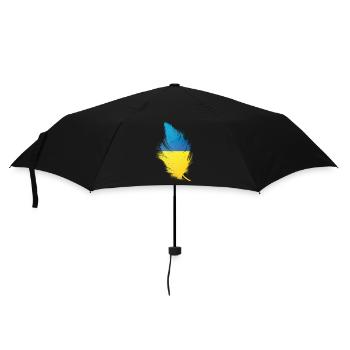 Feder Ukraine - Regenschirm (klein) - Schwarz - Vorne