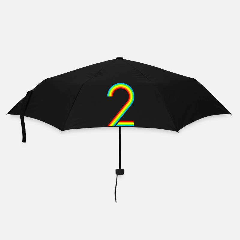 Schon 2 Jahre! - Regenschirm (klein) - Schwarz