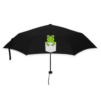 Breast pocket small sweet frog - Umbrella (small) - black - Front
