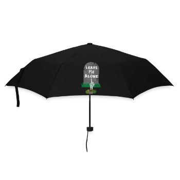Lass mich in Ruhe, asoziales Skelett - Regenschirm (klein) - Schwarz - Vorne