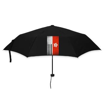 Hongkong-Design für stolze Hongkong-Amerikaner - Regenschirm (klein) - Schwarz - Vorne