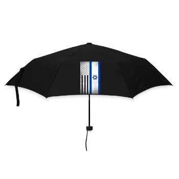 Israel Design für stolze israelische Amerikaner - Regenschirm (klein) - Schwarz - Vorne