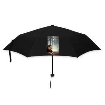 Lion | Animal | Prédateur | Rugissement | Roi | Afrique - Parapluie standard - noir - Devant