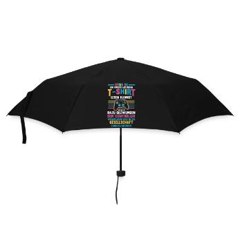 Gamer Zocker Zocken Gaming - Regenschirm (klein) - Schwarz - Vorne