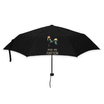Mook Mol Fofftein Plattdeutsch Lustige Sprüche - Regenschirm (klein) - Schwarz - Vorne
