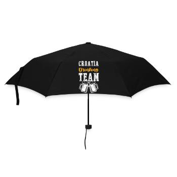 Kroatien Drinking Team - Regenschirm (klein) - Schwarz - Vorne