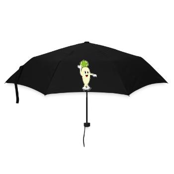 Radieschen Eislaufen Schlittschuhe - Regenschirm (klein) - Schwarz - Vorne
