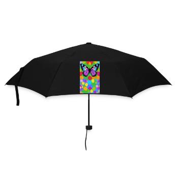 Sublime multicolor butterfly - Umbrella (small) - black - Front