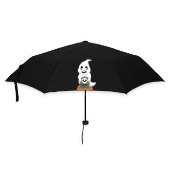 Pierre tombale d’Halloween fantôme - Parapluie standard - noir - Devant