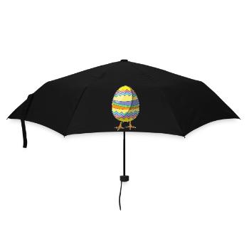 Poussin oeuf de Pâques - Parapluie standard - noir - Devant
