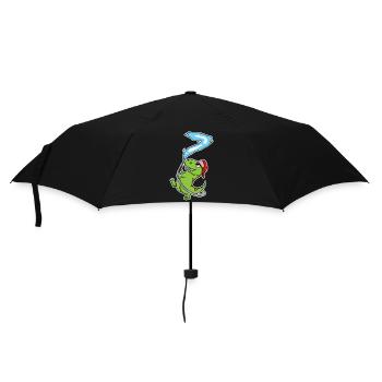 7th Birthday Dinosaur - Umbrella (small) - black - Front
