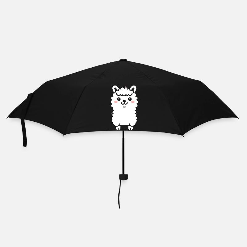 Baby-Lama - Regenschirm (klein) - Schwarz