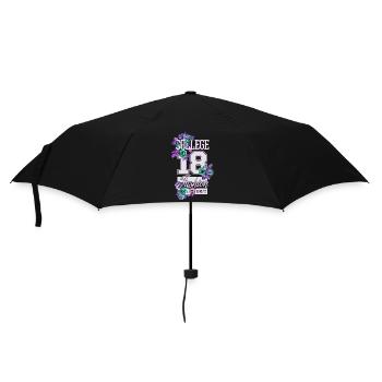Schöne weibliche Malkunst Gesicht bunte Frau - Regenschirm (klein) - Schwarz - Vorne