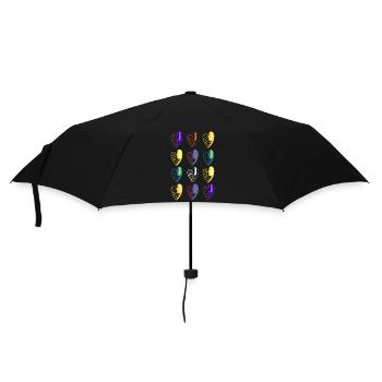 Imprimé numéro18. - Parapluie standard - noir - Devant